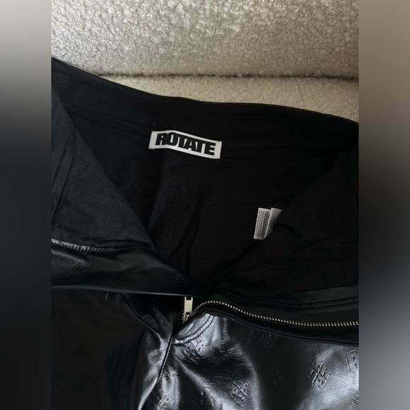 Rotate Faux leather straight pants black - Picture 5 of 8